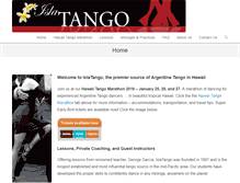 Tablet Screenshot of islatango.com